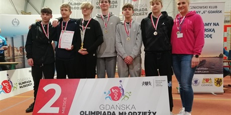 Powiększ grafikę: Gdanska olimpiada Młodzieży - 2 miejsce drużyny chłopców klas 7,8.