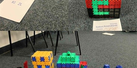 Powiększ grafikę: Prezentacja budowli z klocków Clicks wykonanych przez klasy 2L i 2B