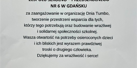 Powiększ grafikę: Podziękowanie.