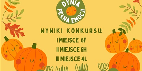 Wyniki konkursu "Dynia pełna emocji"