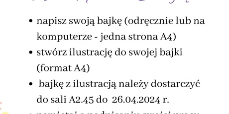 Powiększ grafikę: Konkurs twórczości pisanej dla uczniów klas 3.