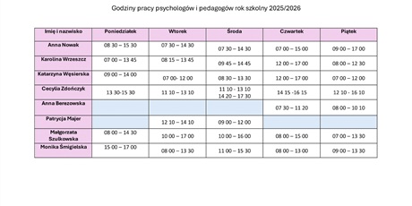 Powiększ grafikę: Pedagog/Psycholog szkolny